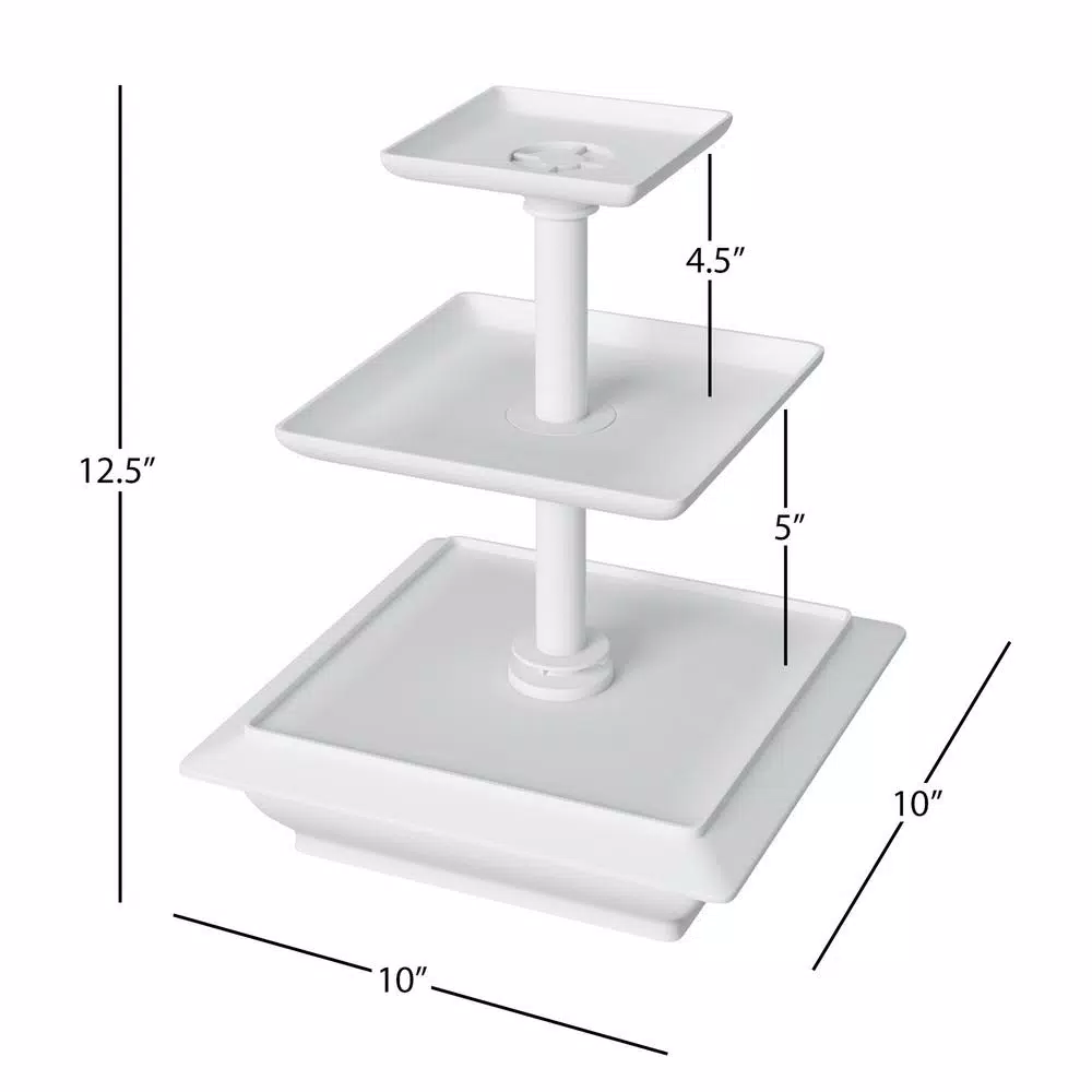 Chef Buddy 3-Tier Collapsible Dessert Stand with Self Storing Base