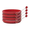 Chef Buddy Nonstick Silicone Egg Ring Molds (4-Pack)