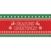 My Door Decor 7 ft. x 16 ft. Ugly Christmas Sweater Seasonal Greetings-Christmas Garage Door Decor Mural for Double Car Garage
