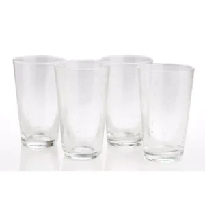Abigails Rain Drop 12 oz. Clear Highball (Set of 4)