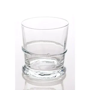 Abigails Lionshead Double Old-Fashioned Glass with Applied Rope (Set of 4)
