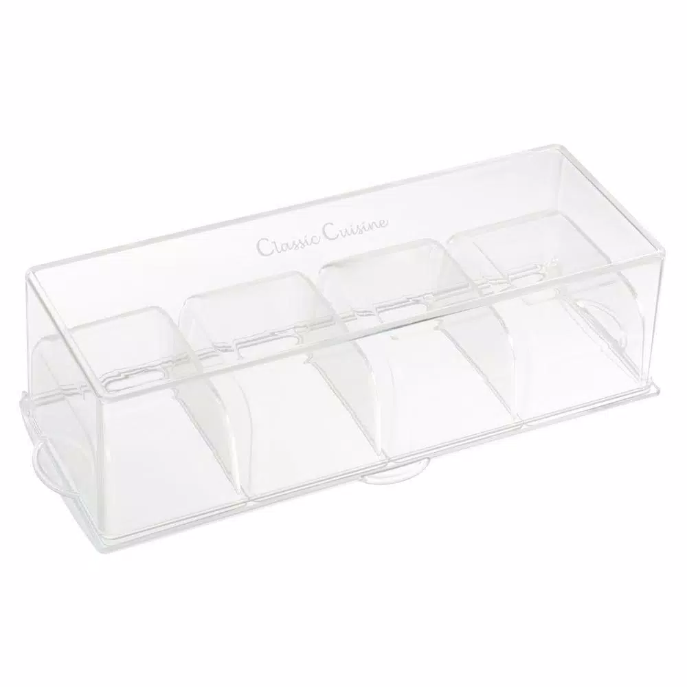 Classic Cuisine Cold Condiment Tray with Ice Chamber