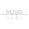 Mind Reader 19 in. W x 7 in. H x 0.5 in. D Acrylic Clear Barware 8-Wine Glass Holder with Built-In Handles