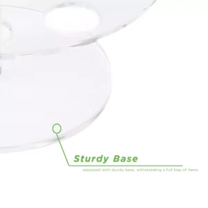 Mind Reader 9.75 in. W x 4.25 in. H x 9.75 in. L Round Clear Acrylic 14-Slot Ice Cream Cone Holder Food Cone Serving Tray