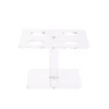 Mind Reader 6 in. W x 4 in. H x 6 in. L Square Clear Acrylic 4-Slot Ice Cream Cone Holder, Food Cone, Sushi Roll Serving Tray