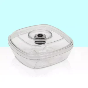 NutriChef White Kitchen Air Vacuum Sealer Container - Air Sealing Food Canister Accessory (1+ Liter)