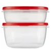 Rubbermaid Easy Find Lids 10-Piece Red Food Storage Container Set
