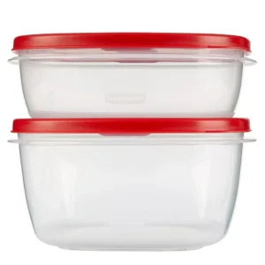 Rubbermaid Easy Find Lids 10-Piece Red Food Storage Container Set