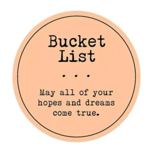 Stonebriar Collection Top Shelf Glass Bucket List Wish Jar