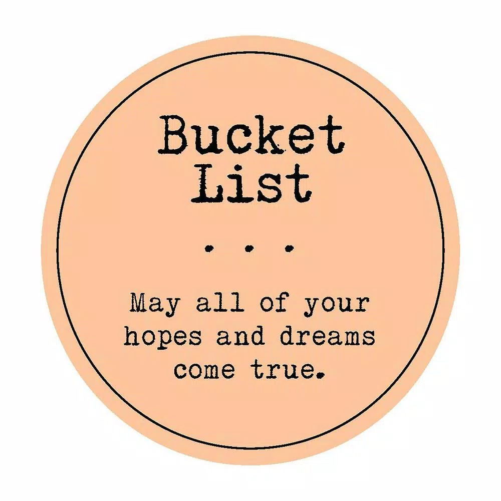 Stonebriar Collection Top Shelf Glass Bucket List Wish Jar
