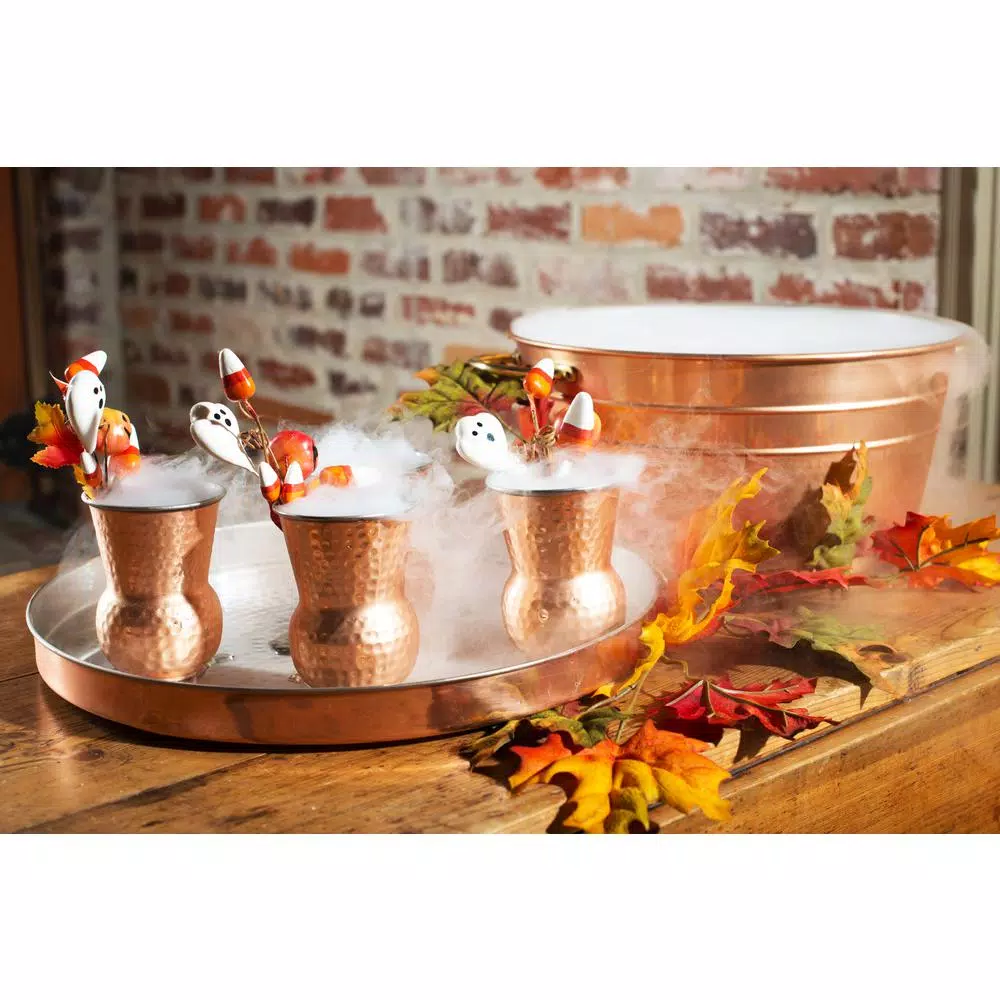 Abigails Element Collection Round Hammered Copper Tray