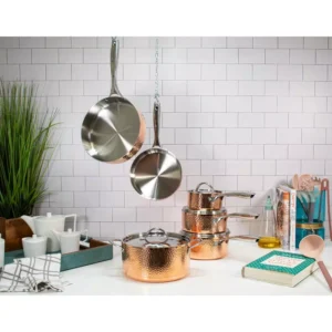 BergHOFF Vintage Collection 10-Piece Stainless Steel Cookware Set in Copper