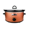 Brentwood Appliances Diamond 3.5 Qt. Brown Slow Cooker with Tempered Glass Lid