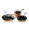 Gotham Steel 5-Piece Cast Textured Aluminum Ceramic Nonstick Cookware Set in Copper