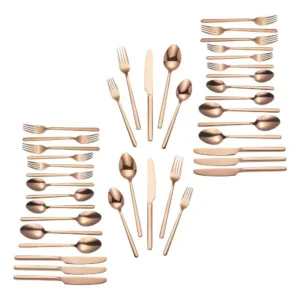 Home Decorators Collection Brenner 40-Piece Stainless Steel 18/0 with Copper Finish Flatware Set (Service for 8)