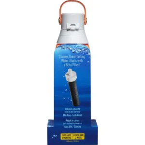 Brita Premium 26 oz. Coral Filtering Water Bottle, BPA Free