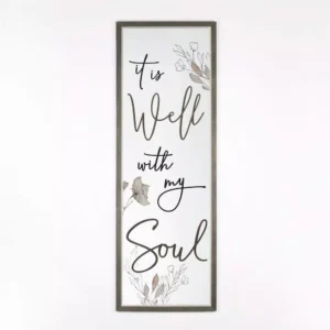 P Graham Dunn It is Well with my Soul Framed Individual Wood Wall Art