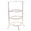 Creative Home 3-Tier Copper Plated Dinner Plate Rack, Party Food Server, Serving Rack, Fruit Presentation, Party Food Server Display