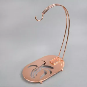 Creative Home Copper Plated Metal Banana Hanger Fruit Organizer for Kitchen Dinning Table Decoration