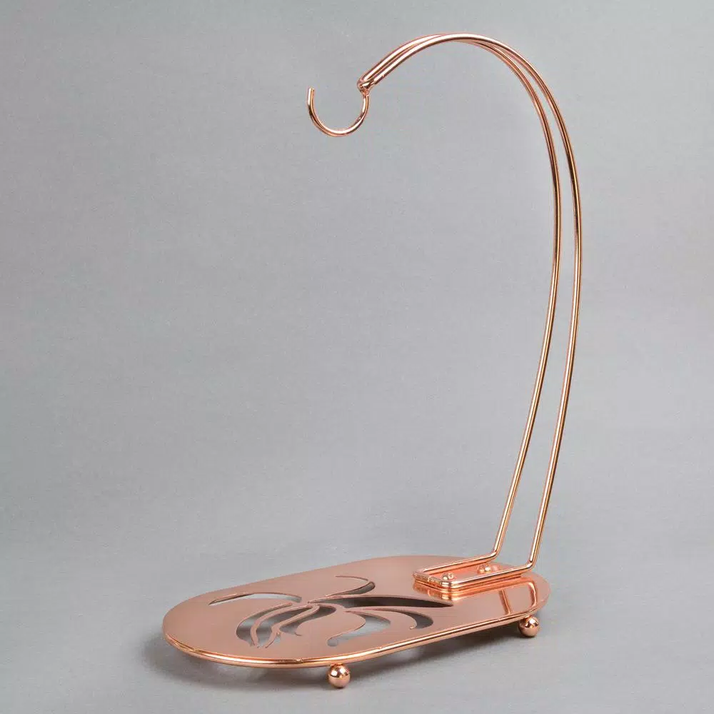 Creative Home Copper Plated Metal Banana Hanger Fruit Organizer for Kitchen Dinning Table Decoration