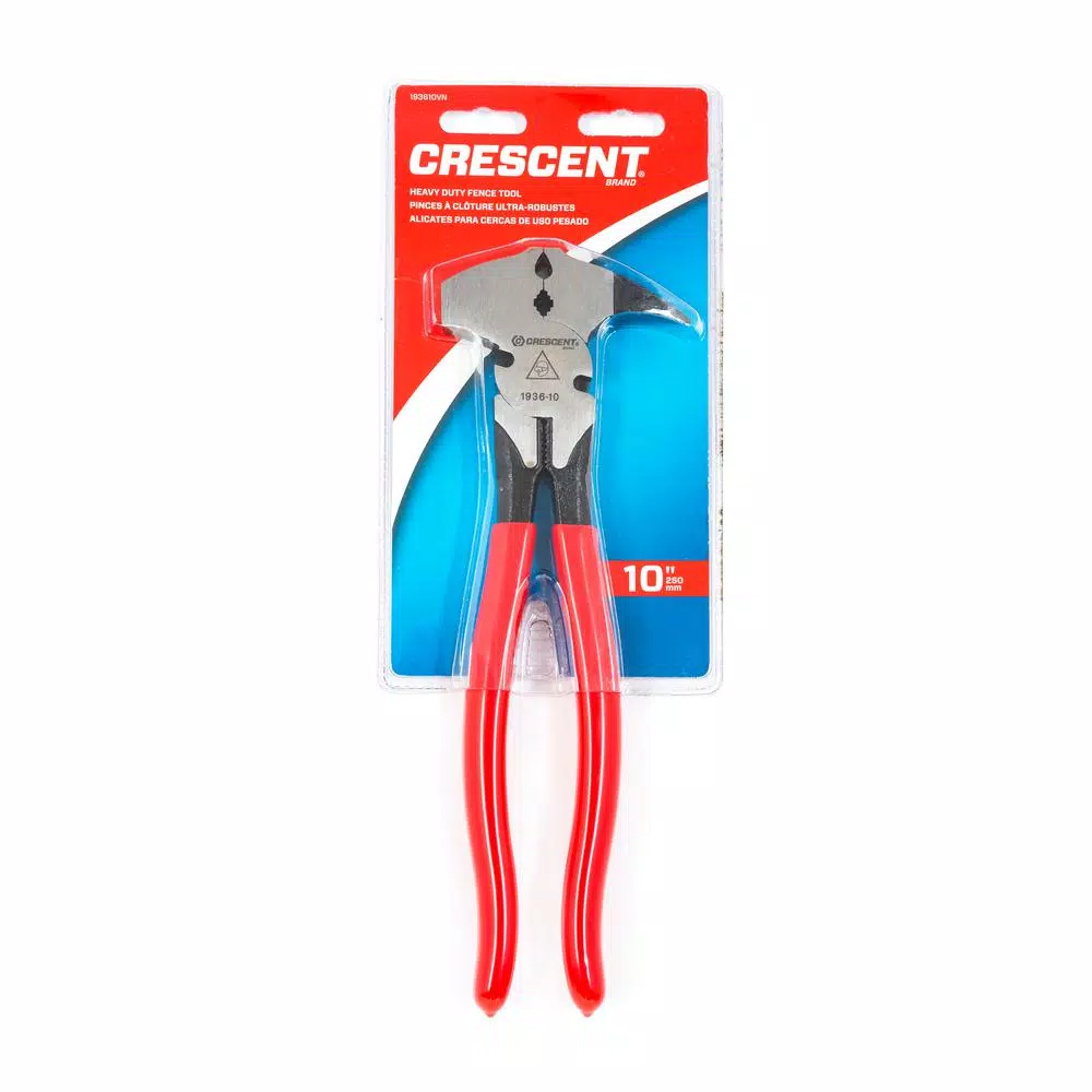 Crescent 10 in. Heavy-Duty Cushion Grip Fence Tool Pliers