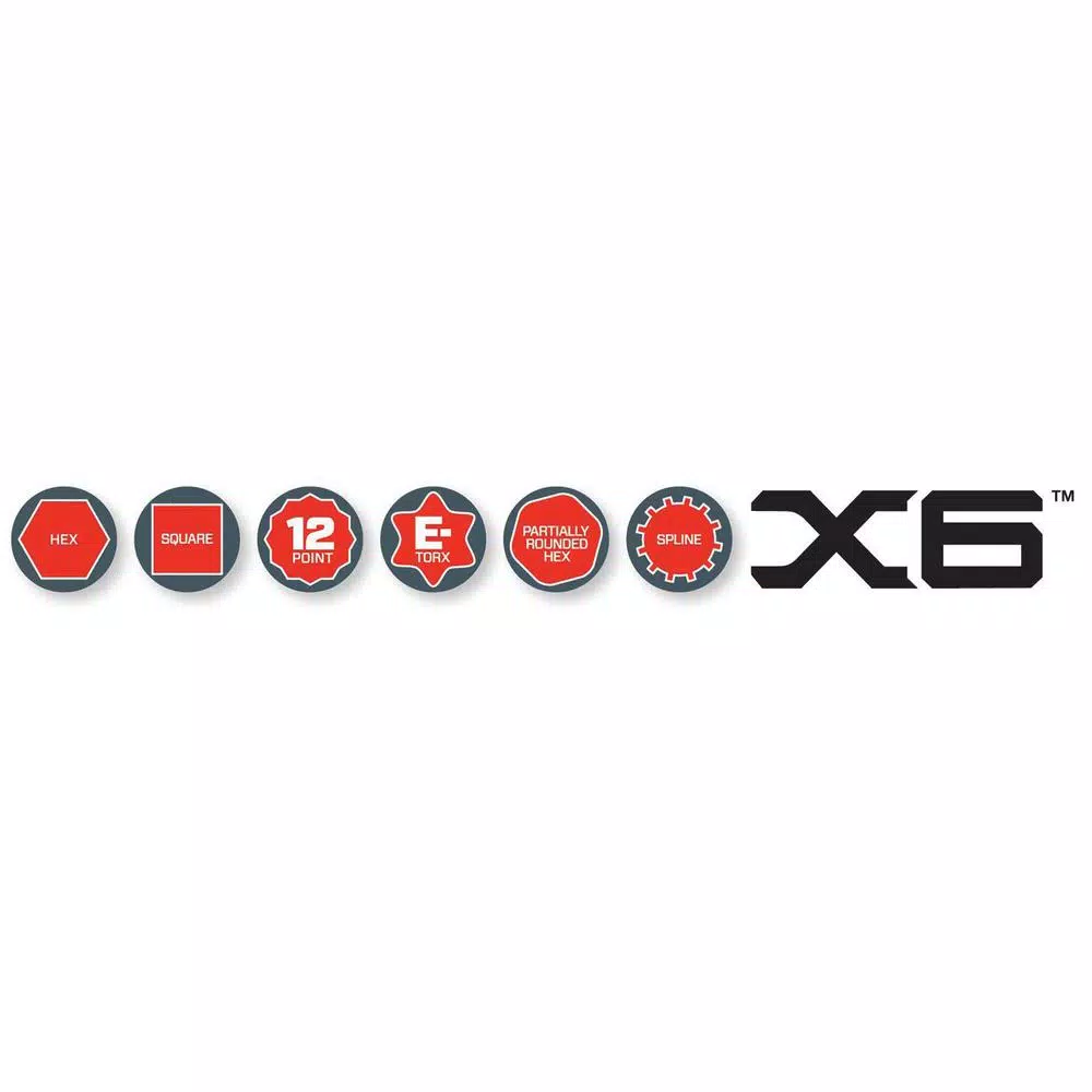 Crescent X6 4-in-1 Black Oxide Spline Ratcheting SAE Wrench Set (2-Piece)