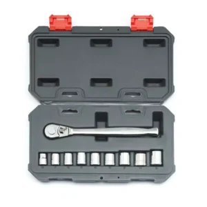 Crescent 3/8 in. Drive 6-Point Metric Mechanics Tool Set (10-Piece)