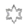 CybrTrayd 12-Piece Snowflake 3.75 in. Tinplated Steel Cookie Cutter & Recipe