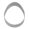 CybrTrayd 12-Piece 4 in. Easter Egg Tinplated Steel Cookie Cutter & Recipe