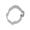 CybrTrayd 12-Piece Santa Face 3.75 in. Tinplated Steel Cookie Cutter & Recipe