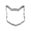 CybrTrayd 12-Piece Cat Face 3.5 in. Tinplated Steel Cookie Cutter & Recipe