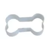 CybrTrayd 12-Piece Dog Bone 3.5 in. White Polyresin Cookie Cutter & Recipe