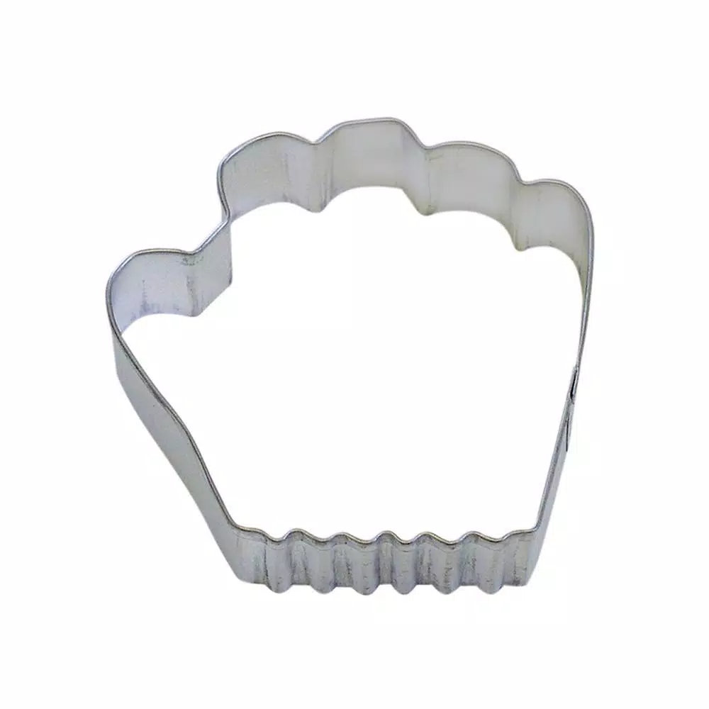 CybrTrayd 12-Piece 3.75 in. Baseball Glove Tinplate Steel Cookie Cutter and Recipe