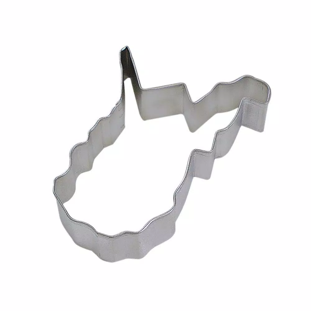 CybrTrayd 12-Piece West Virginia State Tinplate Steel Cookie Cutter & Recipe