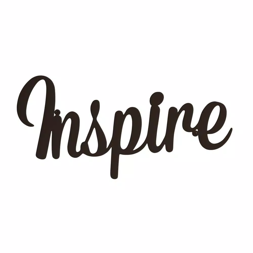 Lavish Home "Inspire" Metal Cutout Sign
