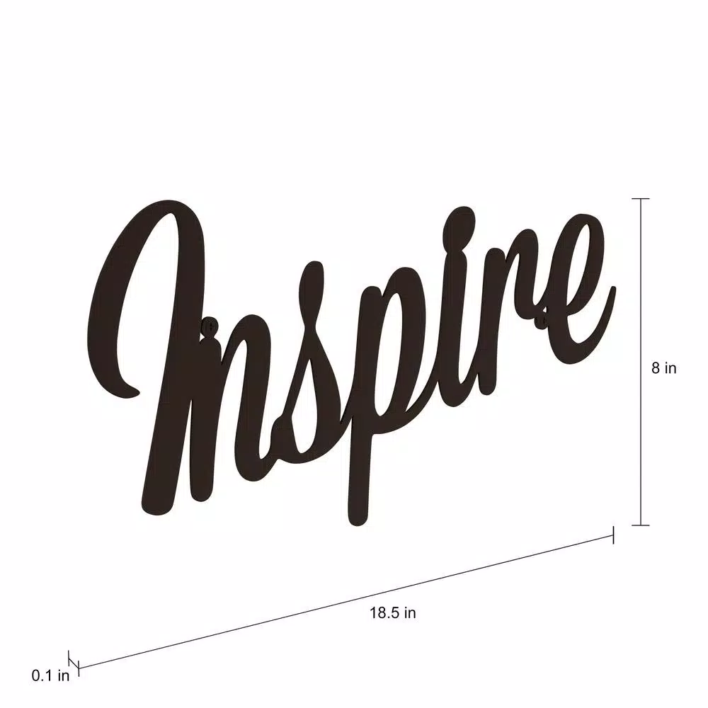 Lavish Home "Inspire" Metal Cutout Sign