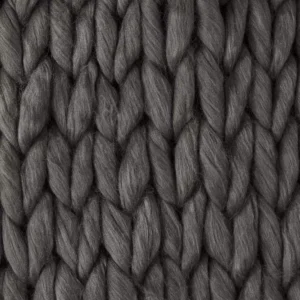 Noble House Marnie Dark Grey Acrylic Throw Blanket