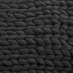 Noble House Marnie Dark Grey Acrylic Throw Blanket
