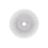 Dedeco Sunburst 3 in. Radial Discs 3/8 in. 120-Grit Arbor Medium Thermoplastic Cleaning and Polishing Tool (12-Pack)