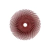 Dedeco Sunburst 3 in. Radial Discs 3/8 in. 220-Grit Arbor Standard Thermoplastic Cleaning and Polishing Tool (12-Pack)
