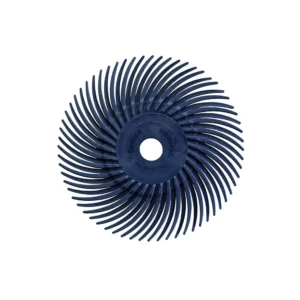 Dedeco Sunburst 3 in. Radial Discs 3/8 in. 400-Grit Arbor Fine Thermoplastic Cleaning and Polishing Tool (12-Pack)