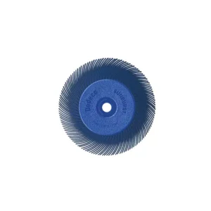 Dedeco Sunburst - 6 in. TC Radial Discs - 1/2 in. Arbor - Thermoplastic Cleaning and Polishing Tool, Fine 400-Grit (1-Pack)