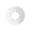 Dedeco Sunburst - 8 in. TS Radial Discs - 1 in. Arbor - Thermoplastic Cleaning and Polishing Tool, Medium 120-Grit (70-Pack)
