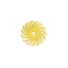 Dedeco Sunburst 5/8 in. Radial Discs - 1/16 in. Coarse 80-Grit Arbor Rotary Cleaning and Polishing Tool (12-Pack)