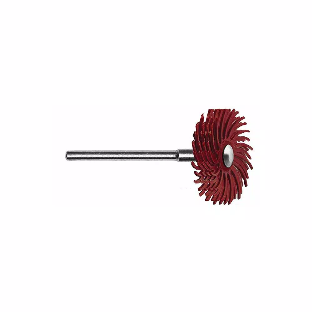 Dedeco Sunburst 7/8 in. 4-Ply Radial Discs - Standard 220-Grit Rotary Cleaning and Polishing Tool (6-Pack)