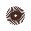 Dedeco Sunburst 1 in. Radial Discs - 1/8 in. 80-Grit Coarse Arbor Rotary Cleaning and Polishing Tool (12-Pack)