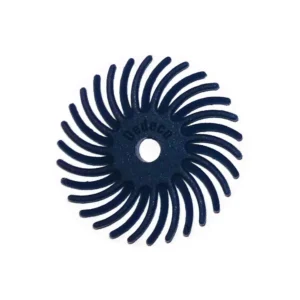 Dedeco Sunburst 1 in. Radial Discs - 1/8 in. 1 mic Ultra-Fine Arbor Rotary Cleaning and Polishing Tool (12-Pack)