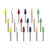 Dedeco Sunburst Points 3/32 in. Shank - Thermoplastic Clean, Debur and Polish Tool Set (1-Each x 3-Shapes x 6-Grit, 18-Piece)