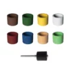 Dedeco Sunburst 1/2 in. x 1/2 in. Band -Cylinder Thermoplastic Sanding Polishing Tool Set 8 Grit 1835 Mandrel (9-Piece)