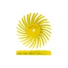 Dedeco Sunburst 7/8 in. Dual Radial Discs - 1/16 in. Coarse 80-Grit Arbor Rotary Cleaning and Polishing Tool (48-Pack)